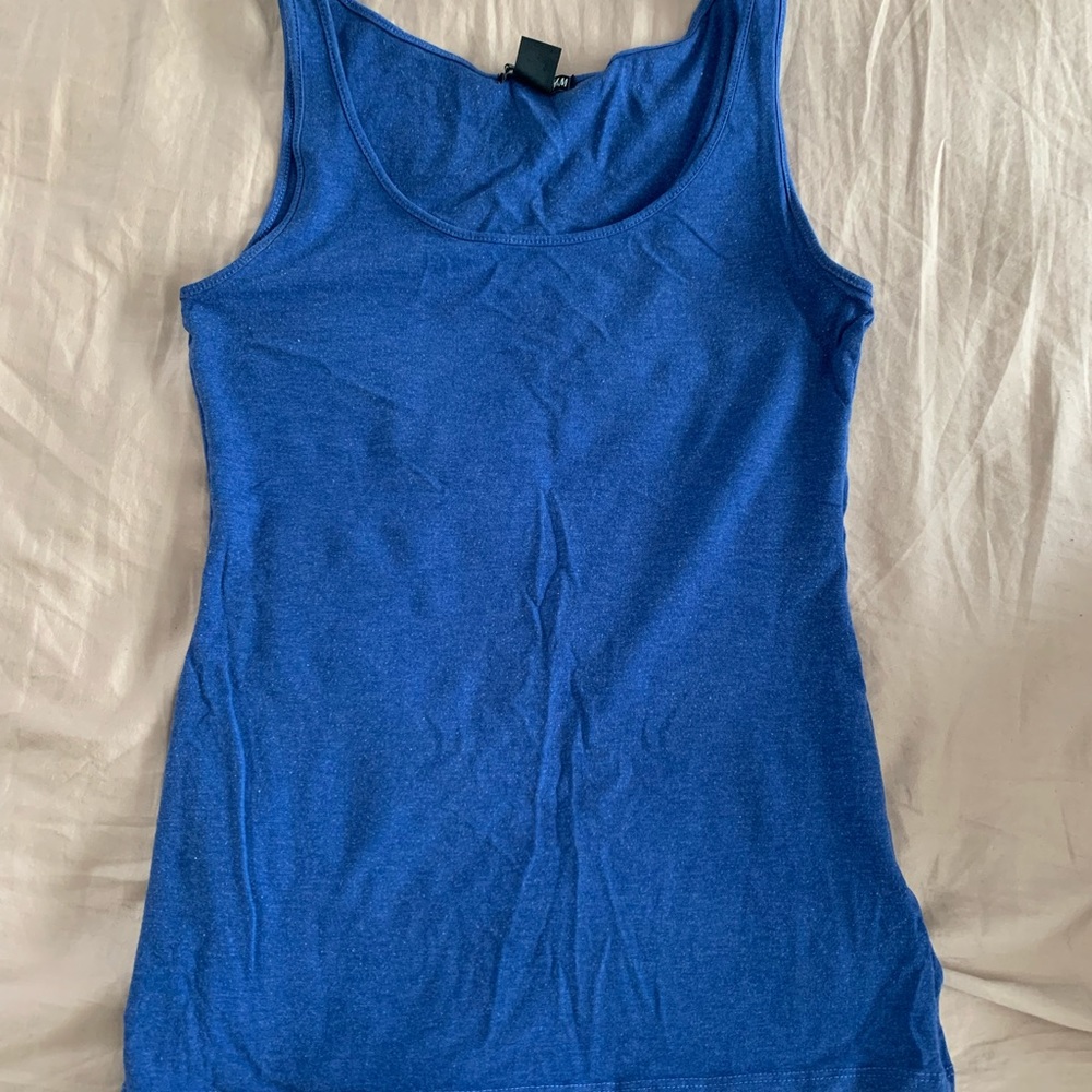 Blue crop top